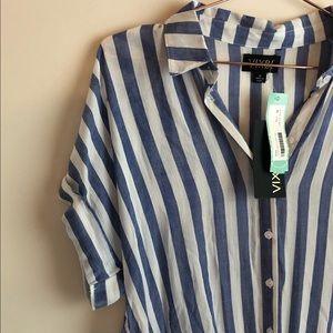 NWT VIXBE Serah tie front top